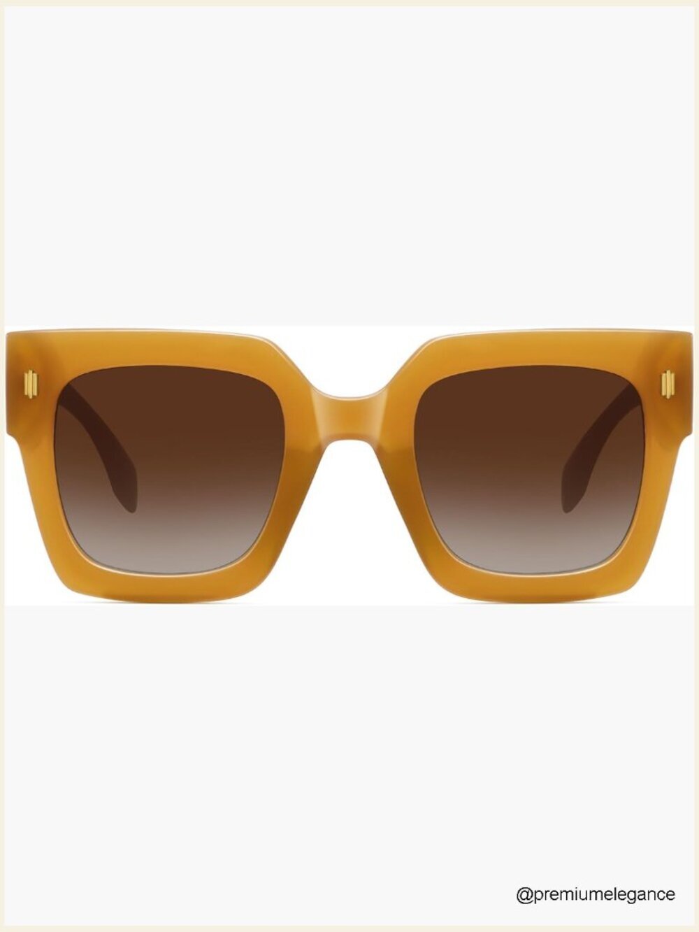 Retro Oversized Square Sunglasses Chunky Plastic Frames UV400 Protection Unisex